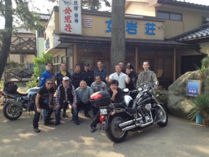 海辺の民宿　女岩荘には毎年たくさんのバイクツーリングにお越しになります